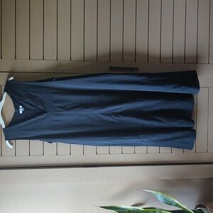 Nordstrom V Neck Linen Blend Midi Dress size XL